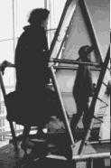 mom and me boarding the ss Groote Beer in Rotterdam