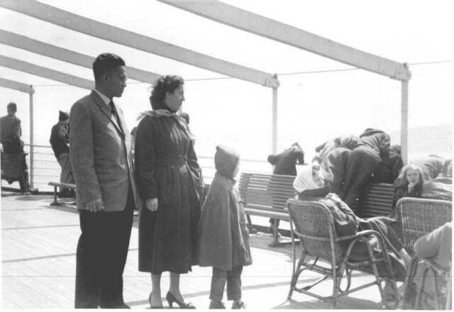 The family on deck